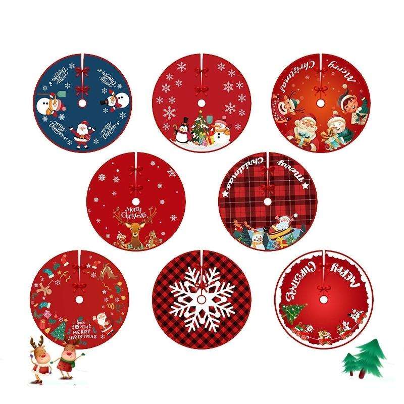 Christmas Tree Skirt Carpet Tree Bottom Cover Cloth Mat(006)