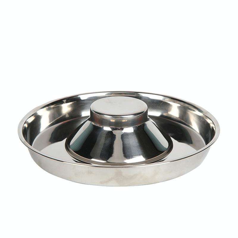 Pet Dog Food Bowl Dog Food Bowl Stainless Steel Slow Food Bowl Pet Supplies, Size:30cm