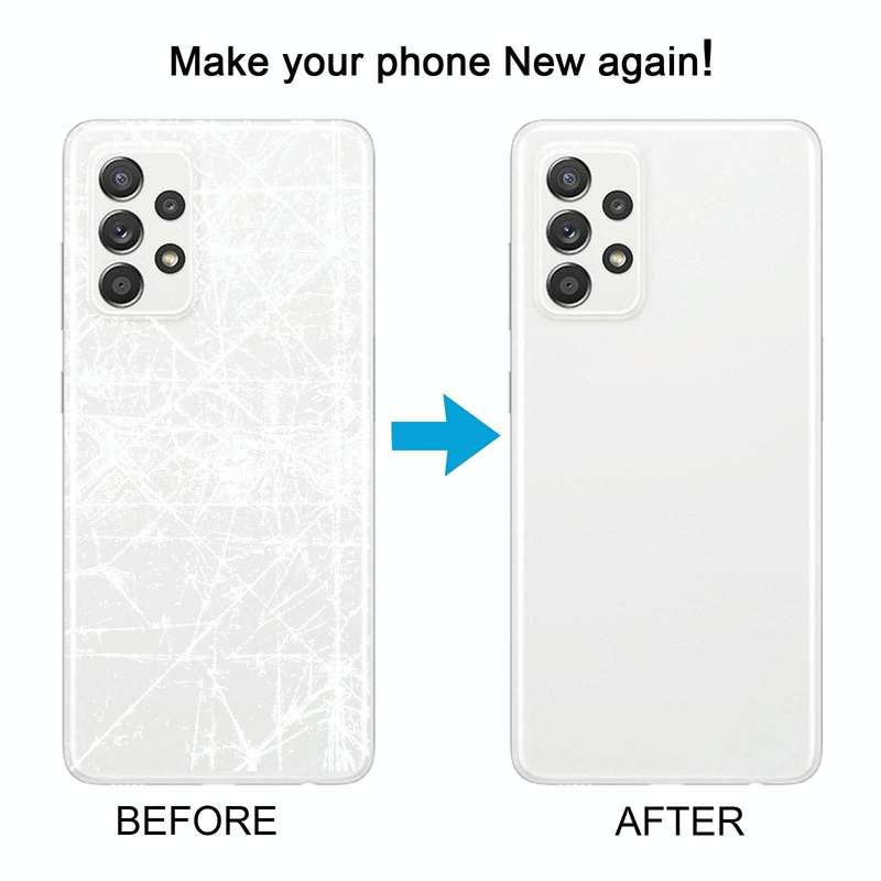 For Samsung Galaxy A52 5G / A52 4G Battery Back Cover with Camera Lens Cover(Blue)
