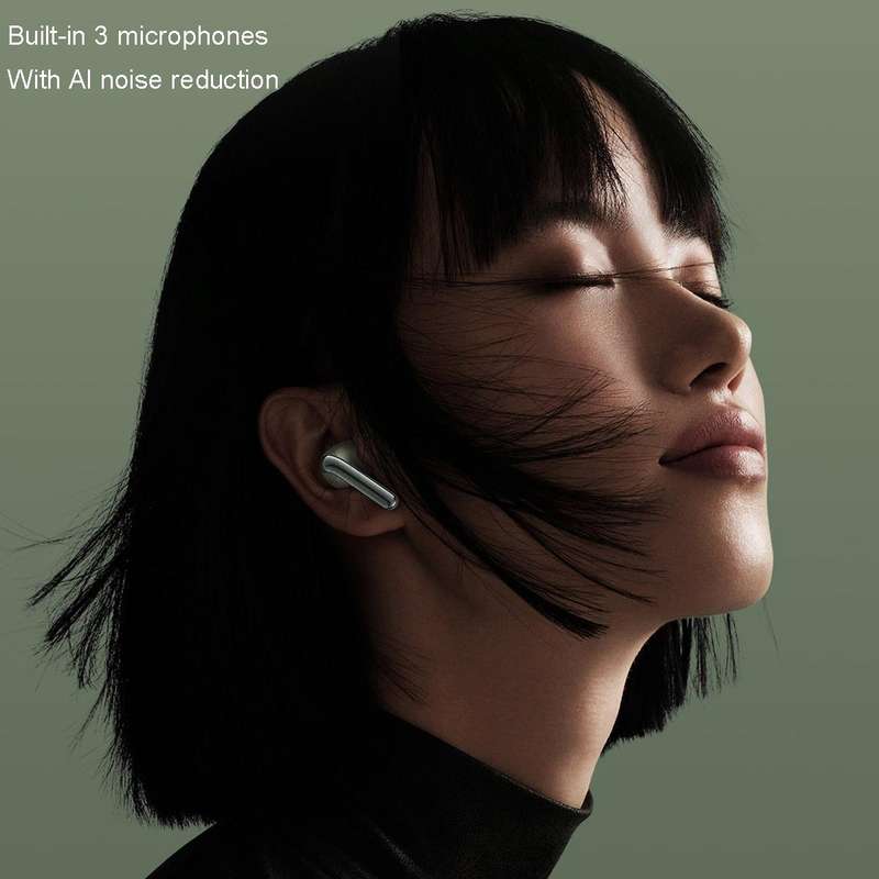 Original Xiaomi Buds 4 Wireless Bluetooth 5.3 3 Mic Active Noise Reduction Earphone(Green)