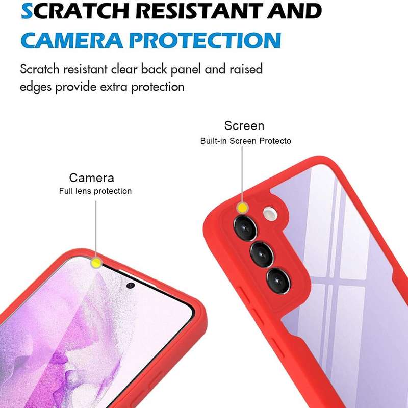 For Samsung Galaxy S22 5G Acrylic + TPU 360 Degrees Full Coverage Shockproof Phone Case(Green)