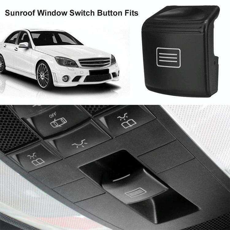 Car Sunroof Switch Button Dome Light Button for Mercedes-Benz W204 / X204 2008-2015(Mercerized Be...