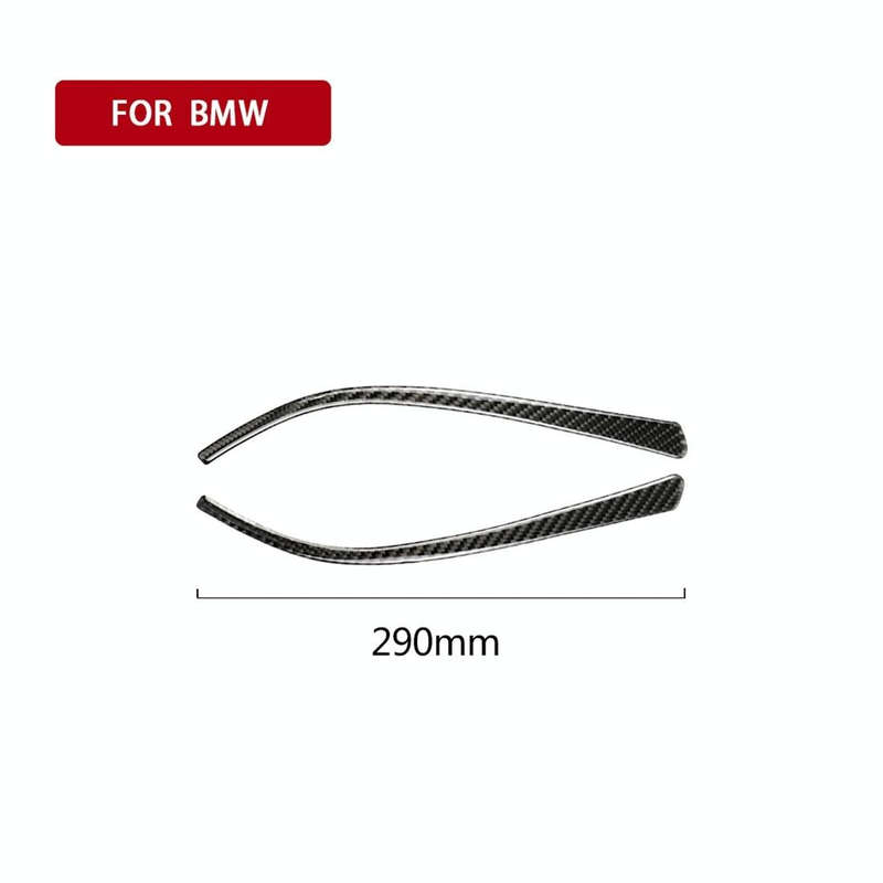 Carbon Fiber Car Rearview Mirror Bumper Strip Decorative Sticker for BMW F30 2013-2018 / F34 2013...