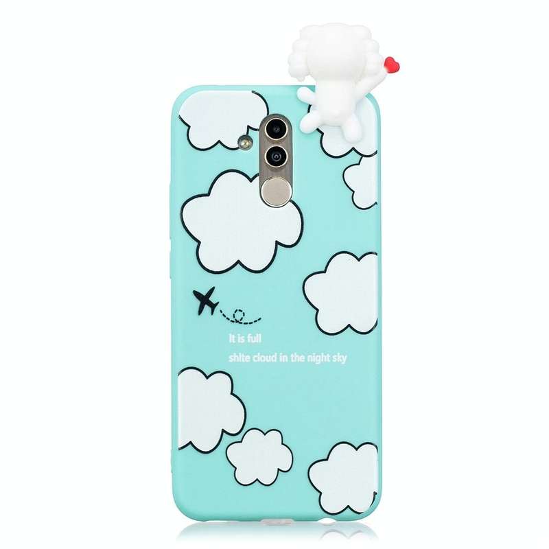 For Huawei Mate 20 Lite Shockproof Cartoon TPU Protective Case(Clouds)
