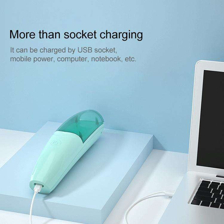 Household Baby Children's Rechargeable Electric Push Shaving Head Hair Clipper(Green)
