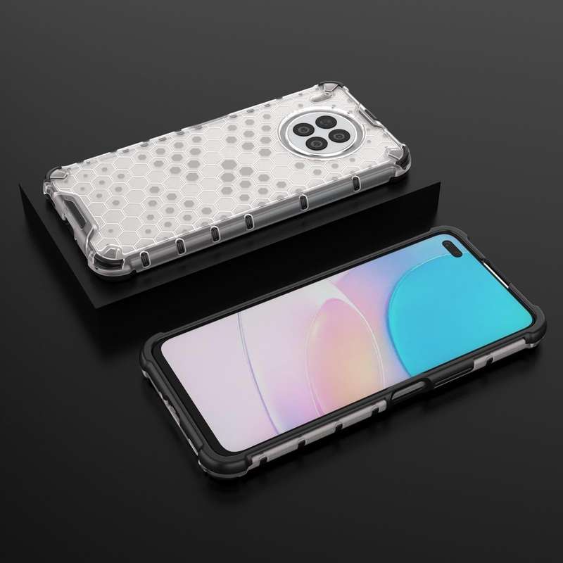 For Huawei Nova 8i Shockproof Honeycomb PC + TPU Protective Case(White)