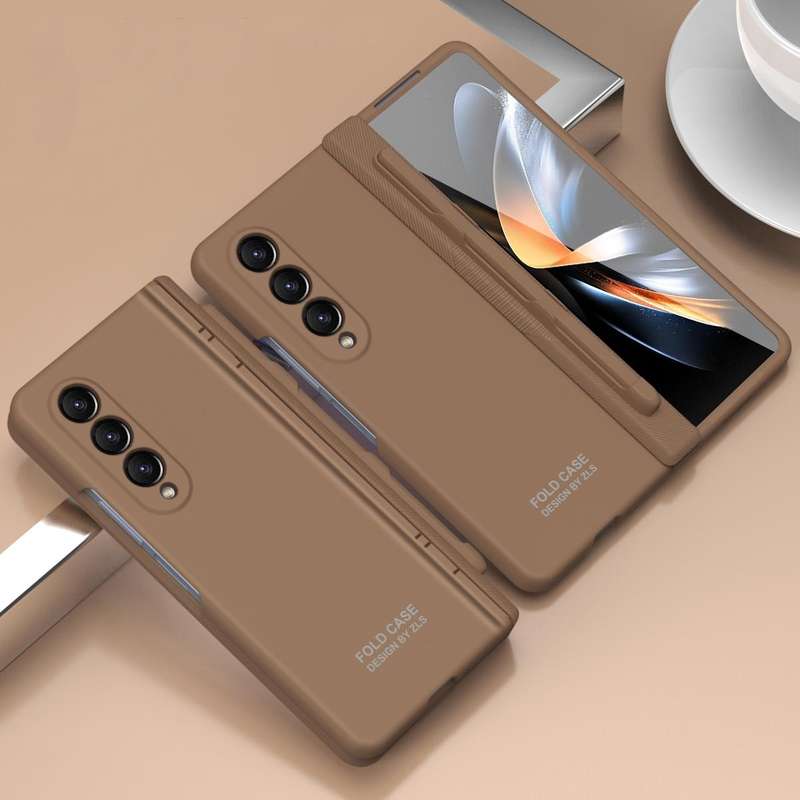 For Samsung Galaxy Z Fold4 5G Extraordinary Series Hinged Folding Full Phone Case with Pen Slot &...