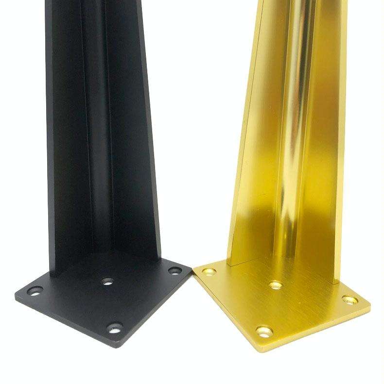 Adjustable All Aluminium Furniture Stand Legs, Height: 8cm(Black)