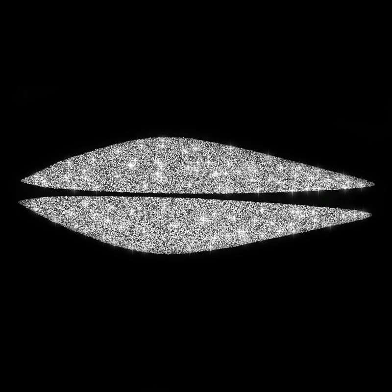 For Mercedes-Benz C-class W204 2008-2011 Car Light Eyebrow Diamond Decorative Sticker, Left and R...