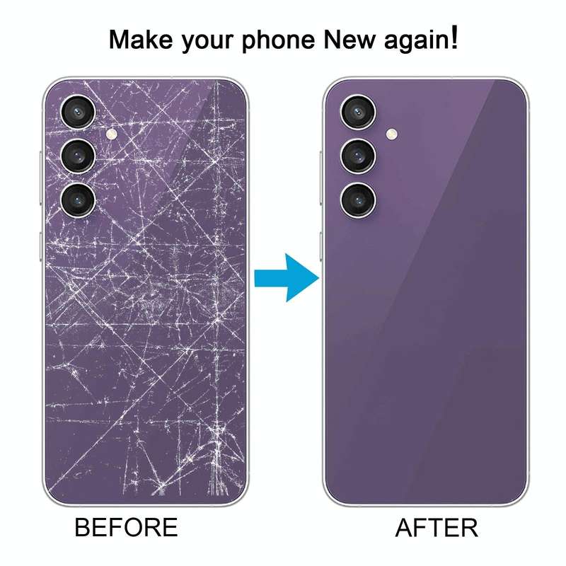 For Samsung Galaxy S23 FE SM-S711B Battery Back Cover(Purple)