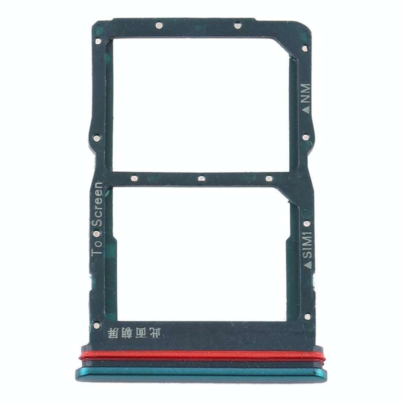 SIM Card Tray + NM Card Tray for Huawei P40 Lite 5G (Green)