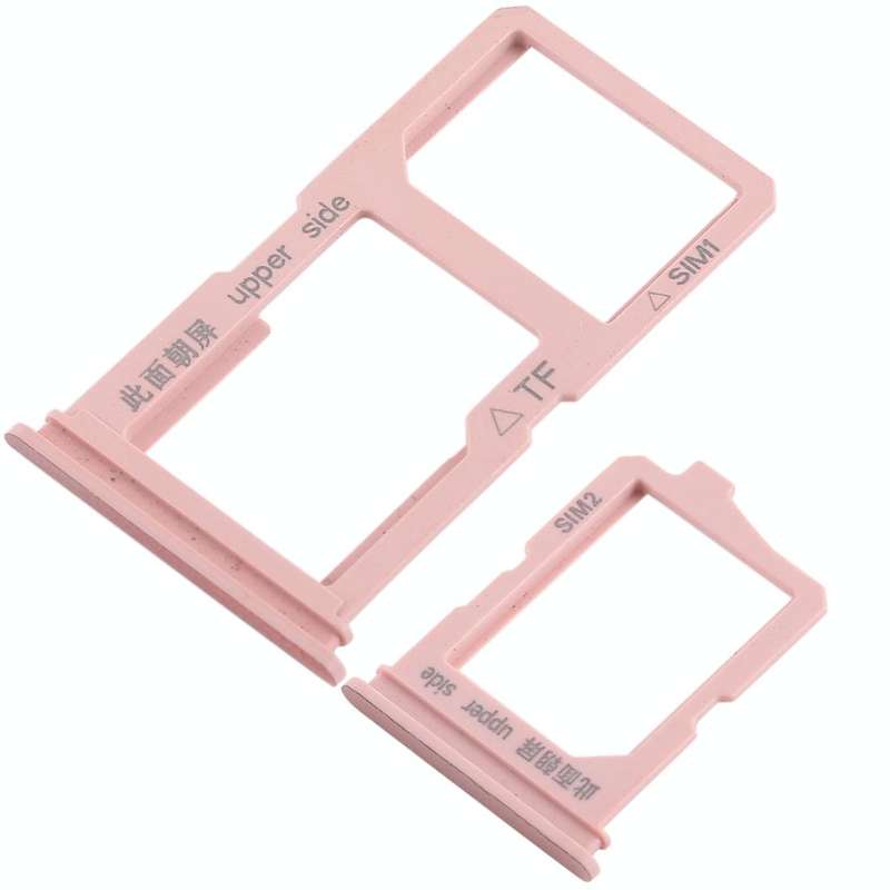 For Vivo Y66 2 x SIM Card Tray + Micro SD Card Tray (Rose Gold)
