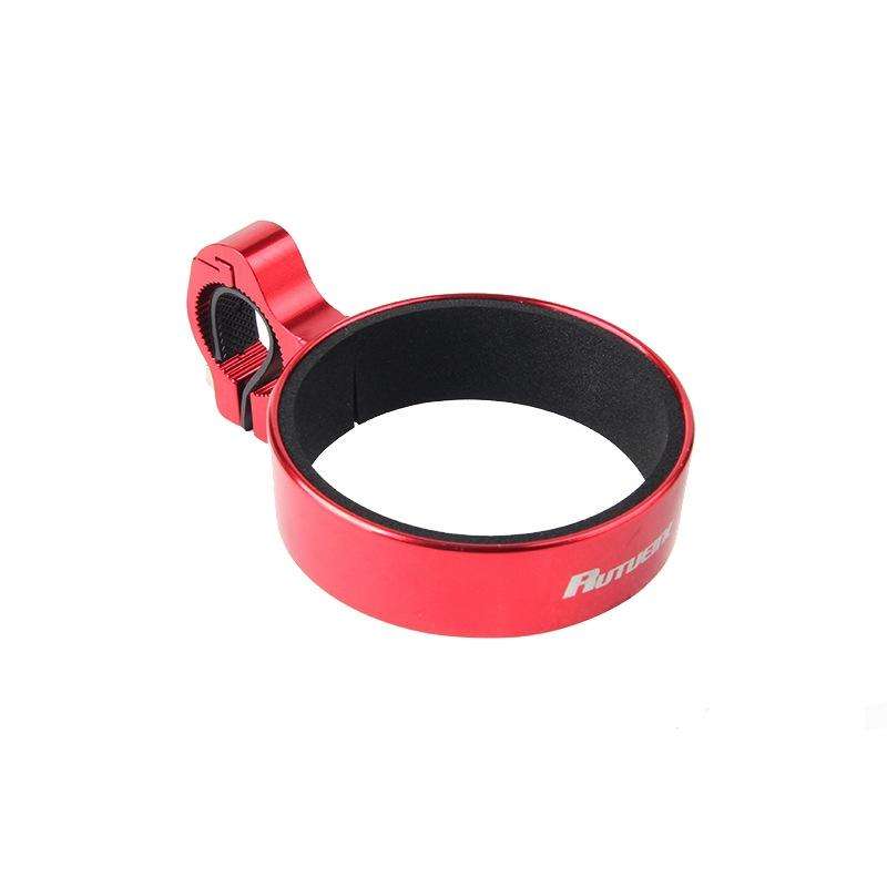 Cycling Bicycle Coffee Cup Holder Milk Tea Cup Holder Aluminum Alloy Bottle Holder(Red)