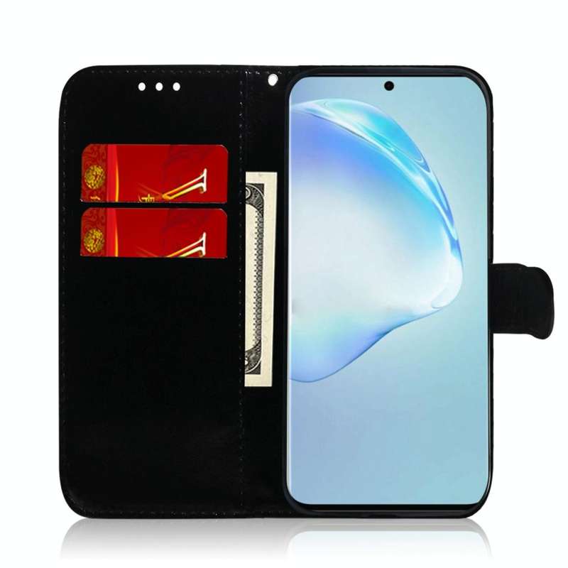 For Galaxy S20 Ultra Mirror-like Magnetic Attraction Horizontal Flip Leather Case with Lanyard, S...
