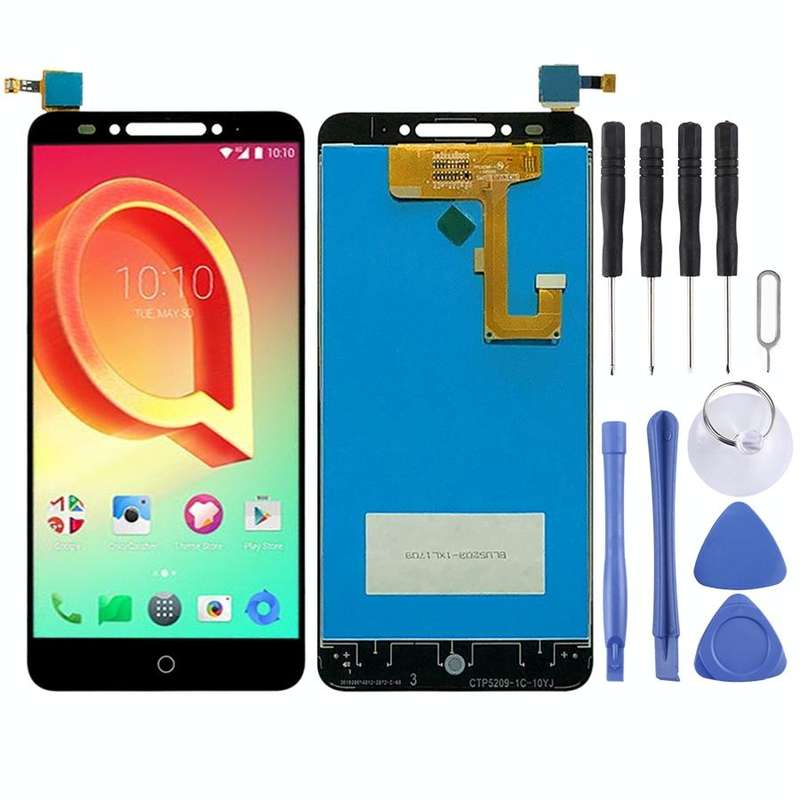 OEM LCD Screen for Alcatel A5 5085Y Digitizer Full Assembly with Fingerprint Button (Black)