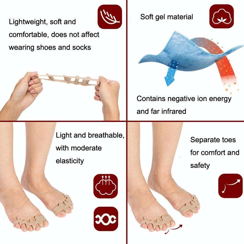 Thickened Wearable Shoes Toe Valgus Silicone Corrector Big Foot Toe Splitter