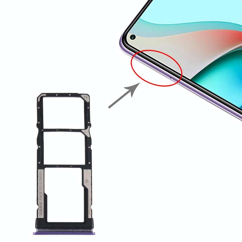 SIM Card Tray + SIM Card Tray + Micro SD Card Tray for Xiaomi Redmi Note 9 5G / Redmi Note 9T M20...