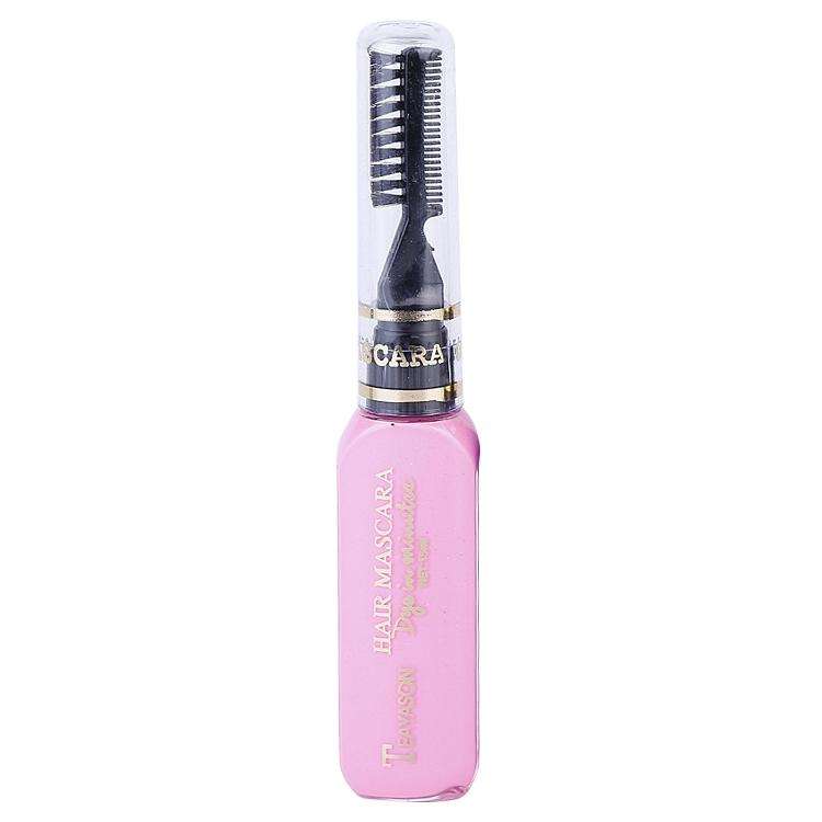 One-time Hair Temporary Color Hair Dye Non-toxic DIY Hair Color Mascara Dye Cream Hair(Pink)