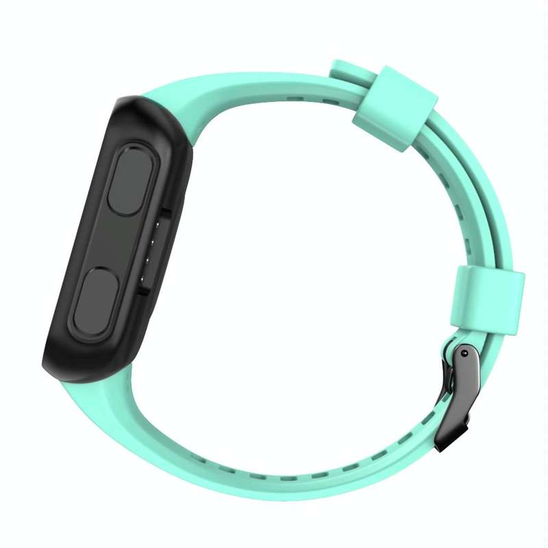 For Garmin Forerunner 35 Black Buckle Silicone Watch Band(Mint Green)