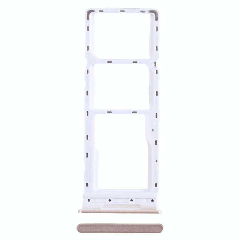 For Tecno Camon 18 SIM Card Tray + SIM Card Tray + Micro SD Card Tray (Gold)