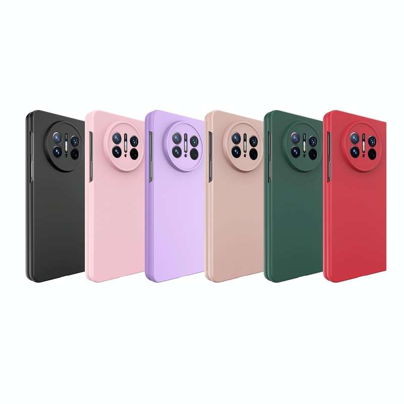 For Huawei Mate X3 Oil-sprayed Integrated Phone Case(Purple)