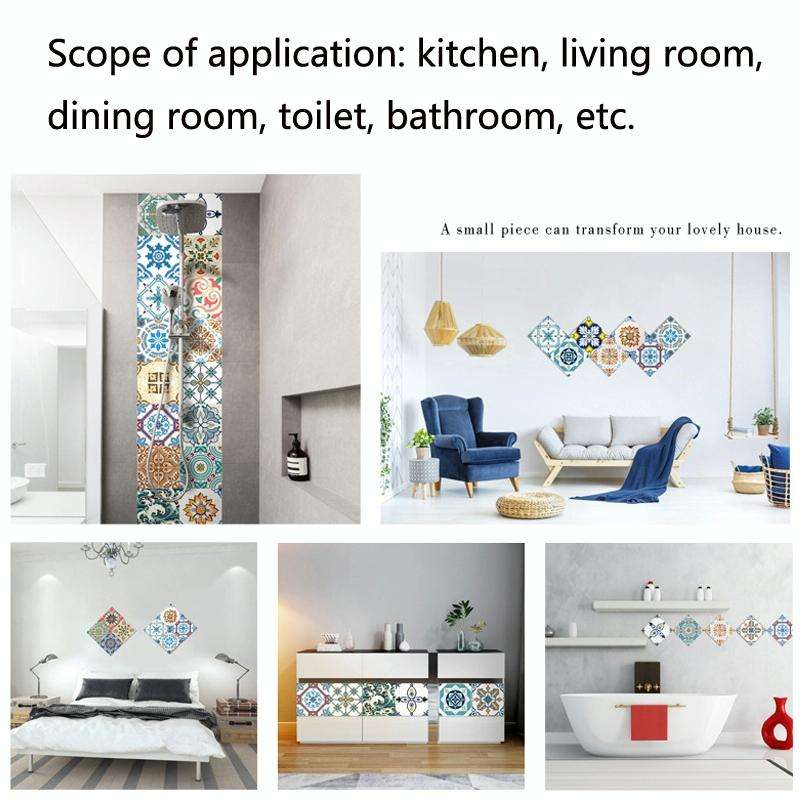 Thickened Wall Stickers Wallpaper Self-Adhesive PVC Floor Tile Stickers Waterproof And Wear-Resis...
