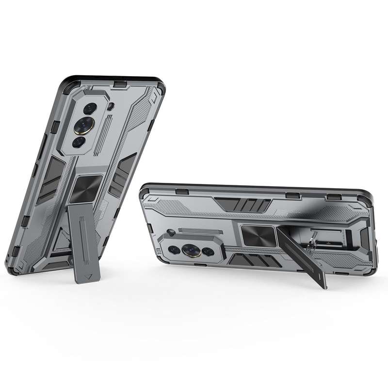 For Huawei Nova 10 Pro 4G Supersonic PC + TPU Shock-proof Protective Phone Case with Holder(Grey)