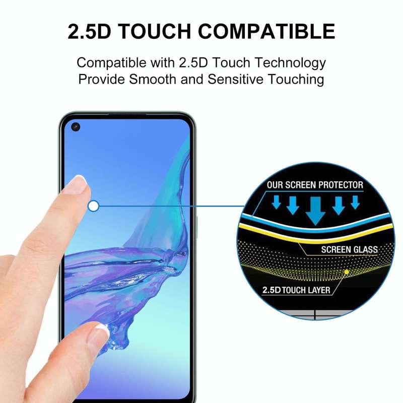 For OPPO A33 (2020) 25 PCS Full Glue Full Screen Tempered Glass Film