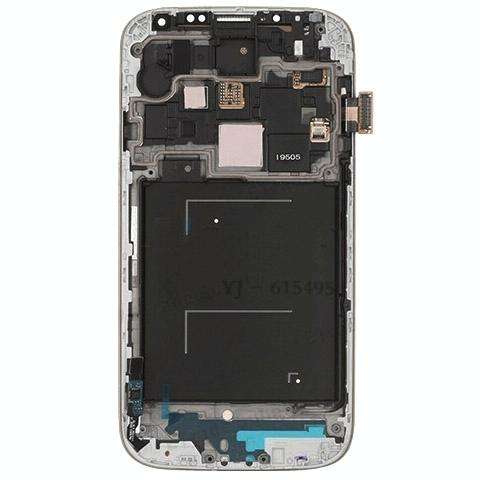 Original LCD Display + Touch Panel with Frame for Galaxy S4 / i9505(White)