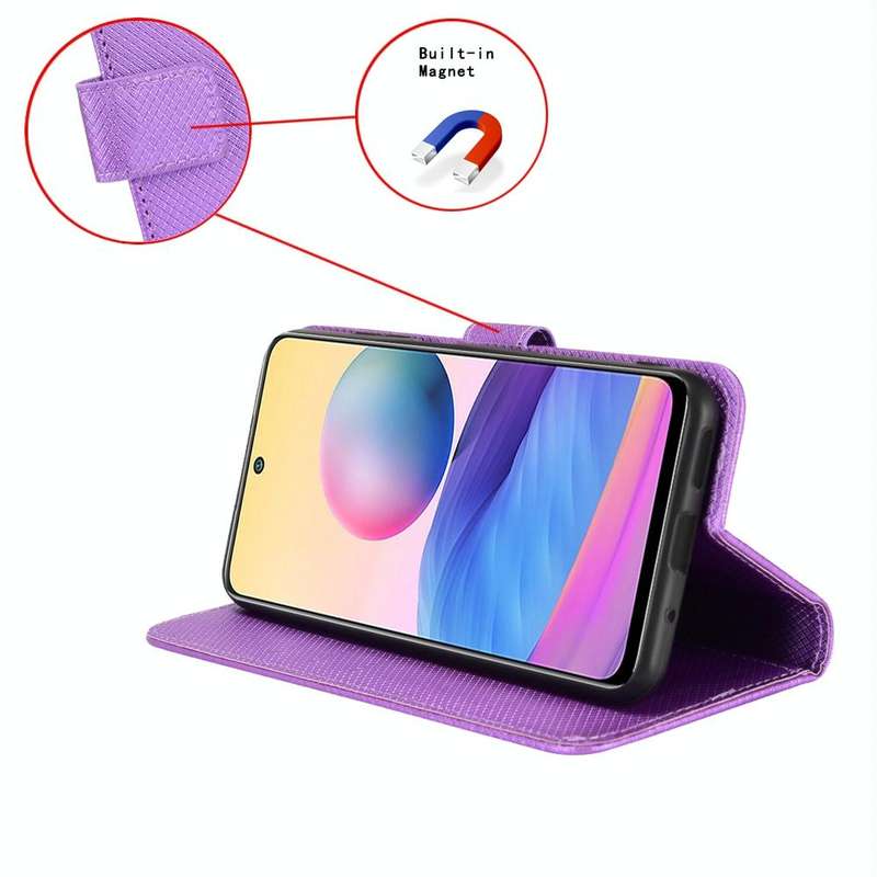 For Huawei nova Y72 4G Diamond Texture Leather Phone Case(Purple)
