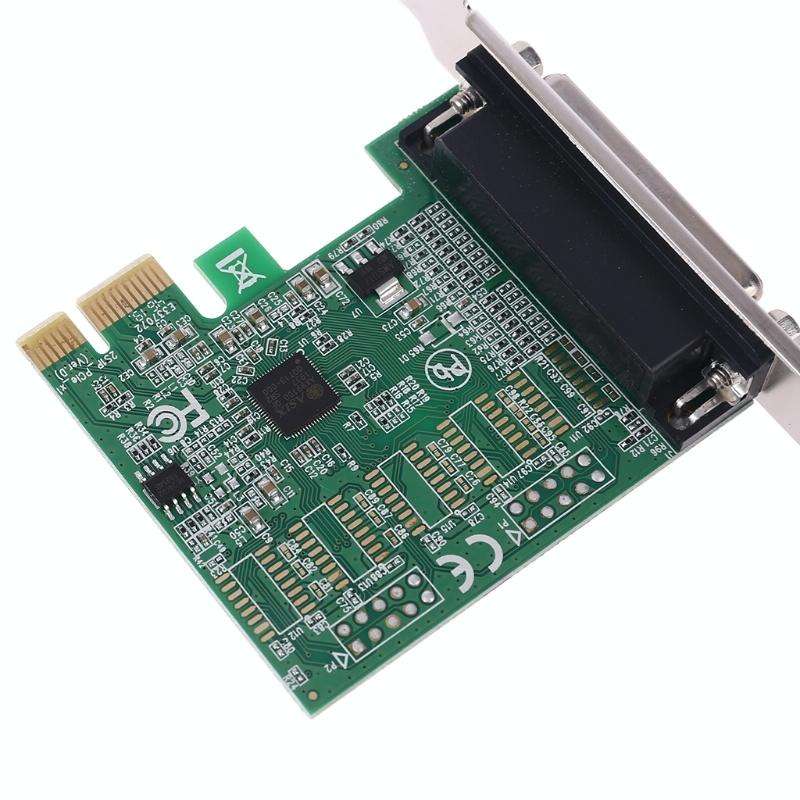 Parallel Port DB25 25pin PCIE Riser Card Printer LPT to PCI-E Express Cards AX99100 Converter Ada...
