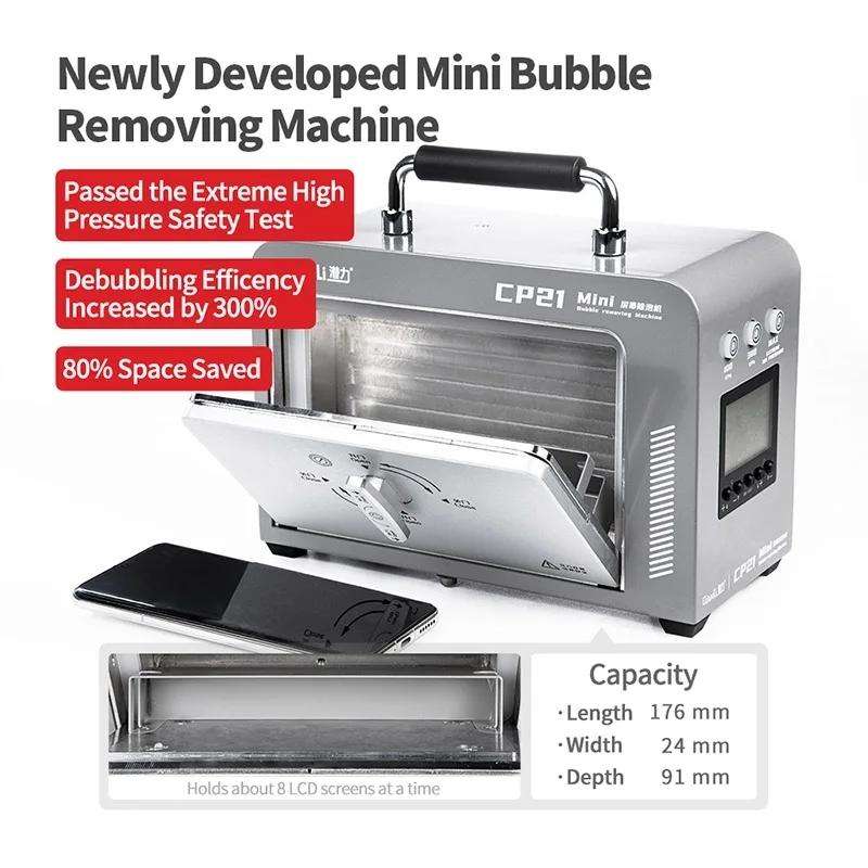 Qianli CP21 Mini LCD Screen Bubble Removing Machine, EU Plug