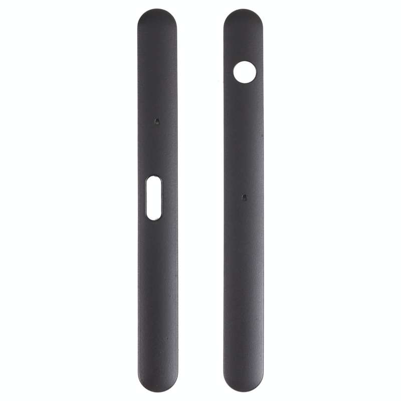 1 Pair Upper and Lower Part Sidebar For Sony Xperia XZ1(Black)