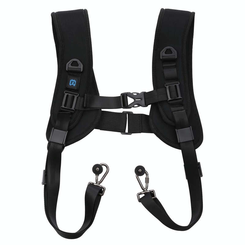 PULUZ Quick Release Double Shoulder Harness Soft Pad Decompression Foam Strap Belt for DSLR Digit...