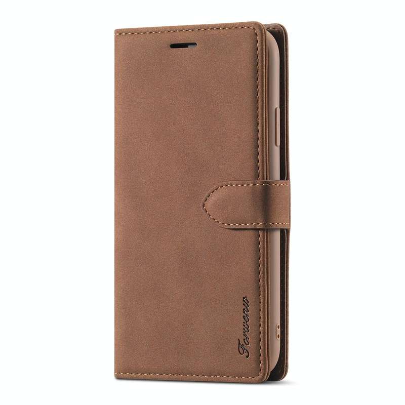 For iPhone XR Forwenw F1 Series Matte Strong Magnetism Horizontal Flip Leather Case with Holder &...