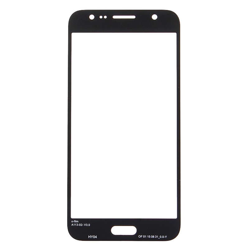 For Galaxy J7 / J700 Front Screen Outer Glass Lens (Black)