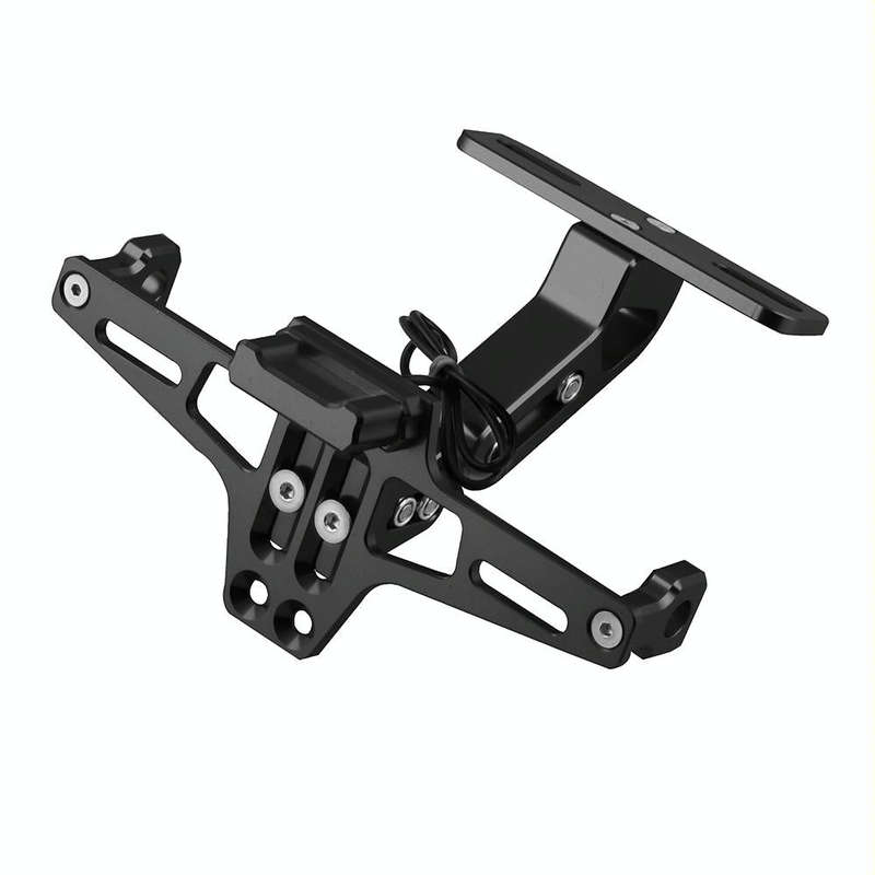 LPF013 Motorcycle Modification Accessories Universal Aircraft Shape Aluminum Alloy License Plate ...