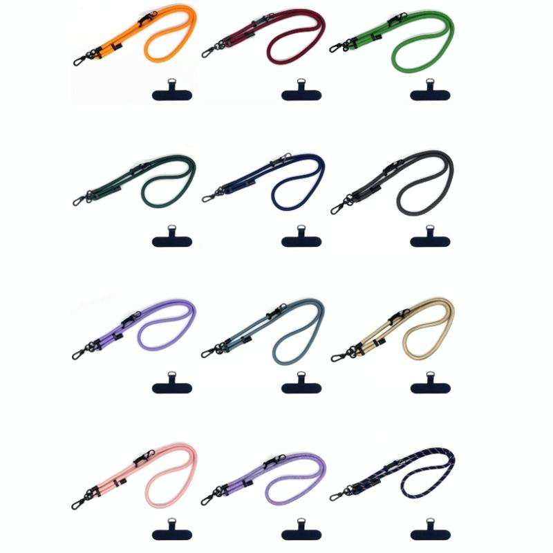 10mm Thick Rope Mobile Phone Anti-Lost Adjustable Lanyard Spacer(Navy)