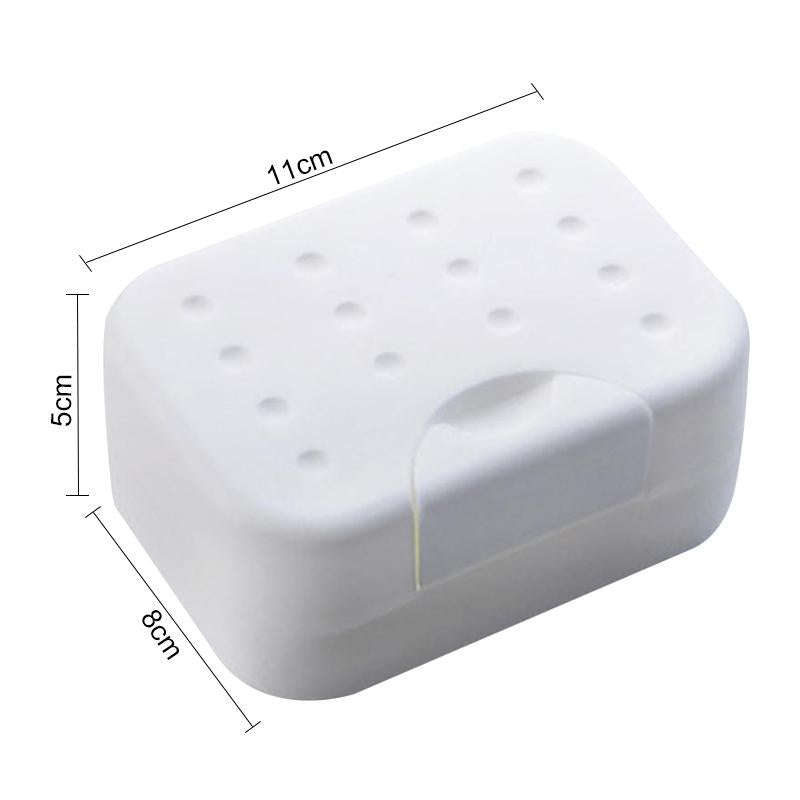 2 PCS Portable Travel Soap Box(White)