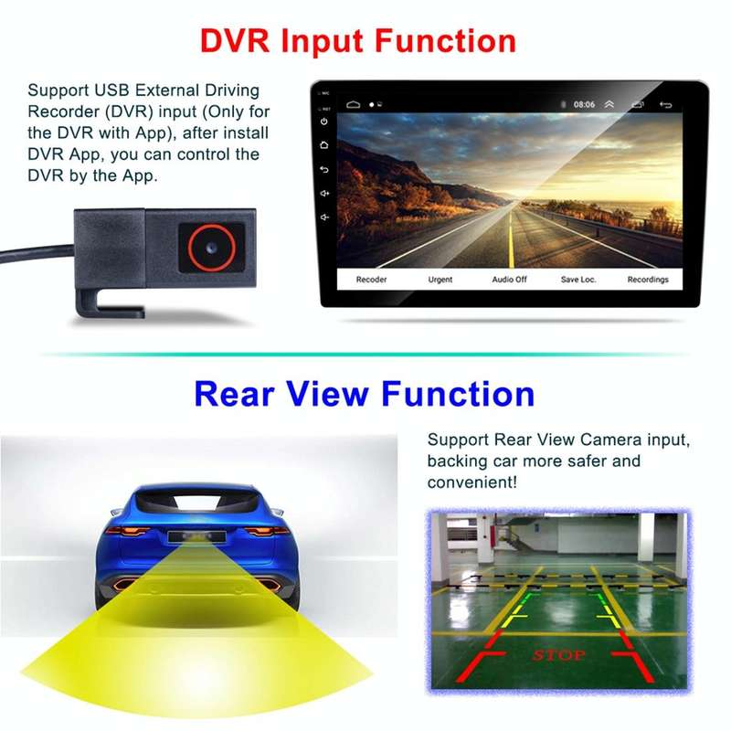 HD 9 inch Universal Car Android 8.1 Radio Receiver MP5 Player, Support FM & Bluetooth & TF Card &...