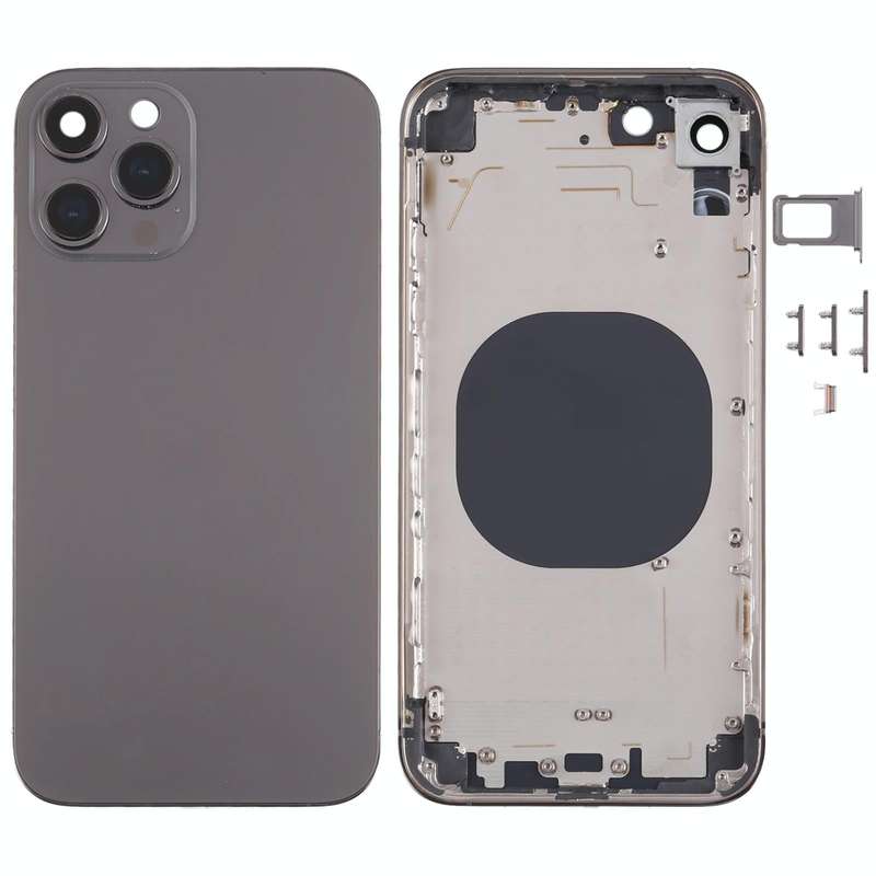Stainless Steel Material Back Housing Cover with Appearance Imitation of iP13 Pro for iPhone XR(B...