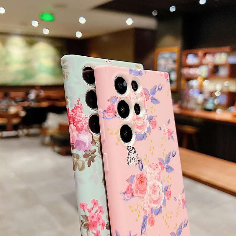 For Samsung Galaxy S21 5G Small Floral Phone Case(Green)
