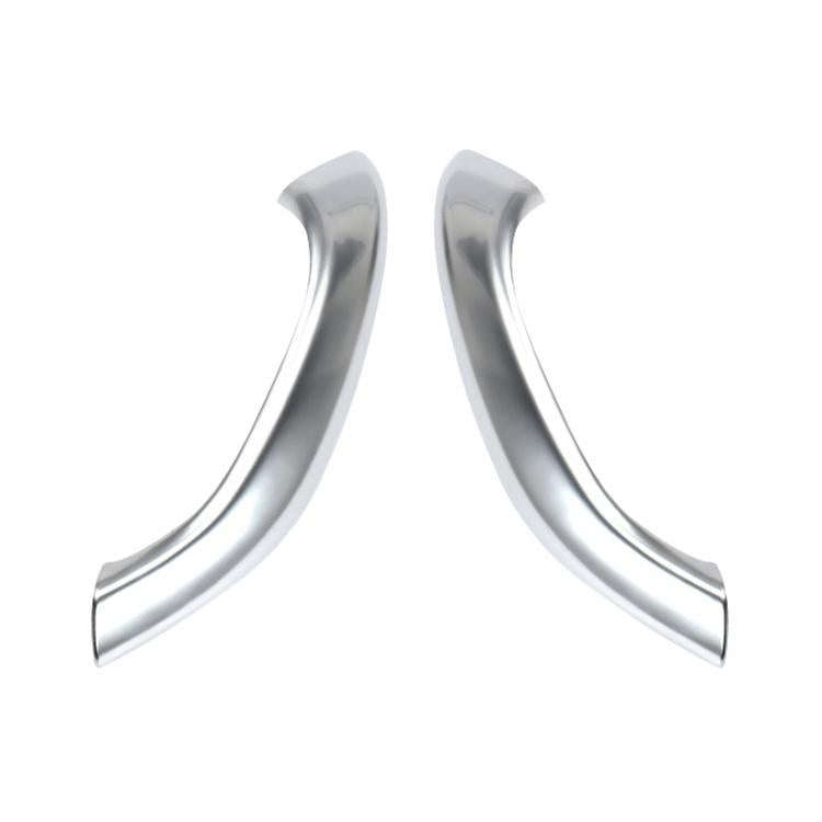 1 Pair Car Inside Doors Handle Pull Trim Cover 51417417513 for BMW X1 2016-, Left Driving (Silver)