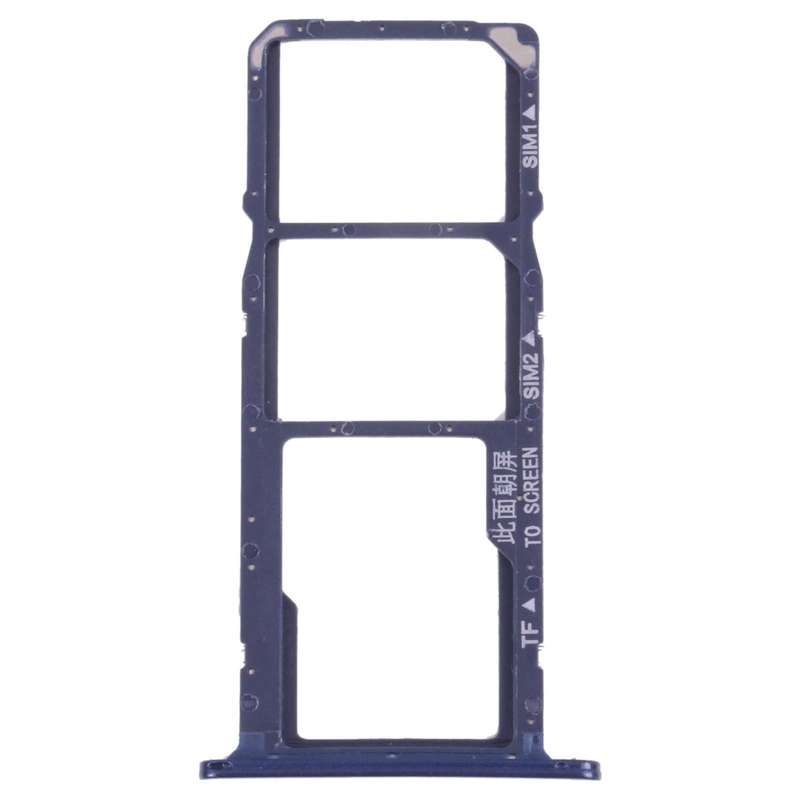 SIM Card Tray + SIM Card Tray + Micro SD Card Tray for Huawei Y5 lite (2018) (Blue)