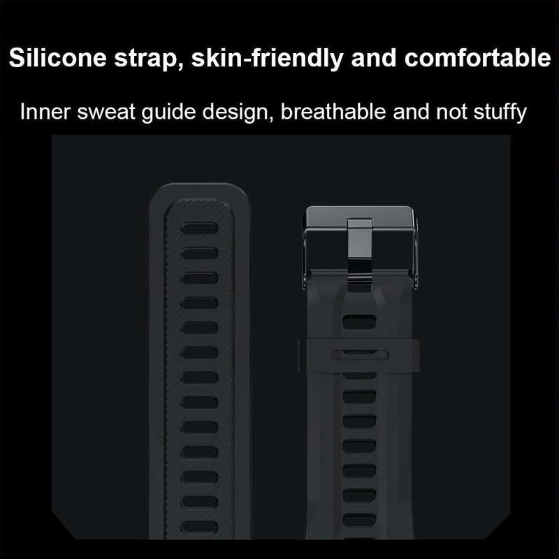 K37 1.32 Inch Heart Rate Monitoring Smart Watch With GPS Positioning Function(Black)
