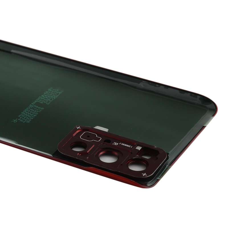 For Samsung Galaxy S20 FE Battery Back Cover with Camera Lens Cover (Red)