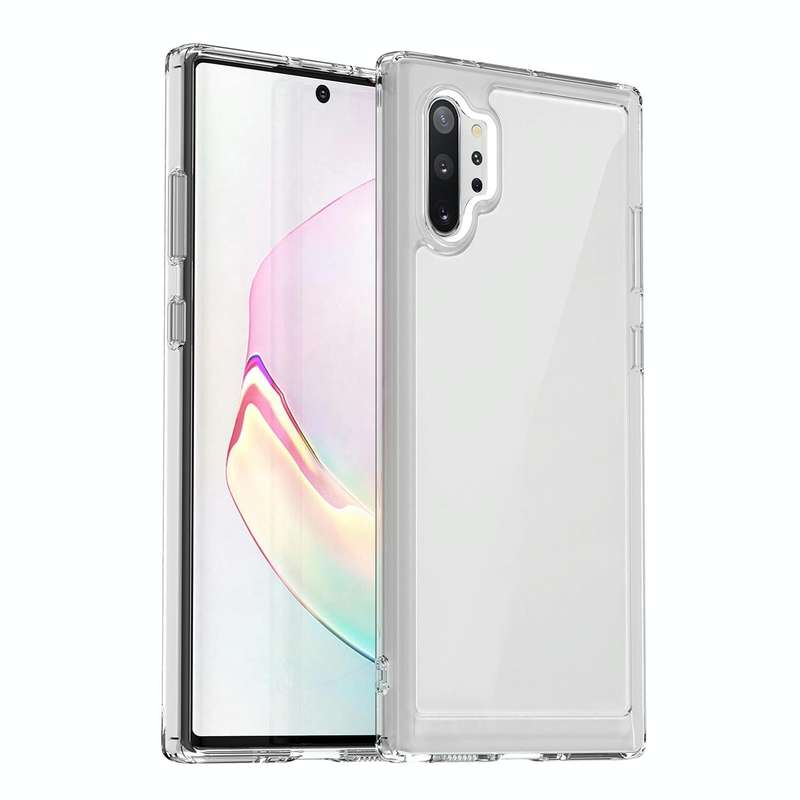 For Samsung Galaxy Note10+ 5G Colorful Series Acrylic + TPU Phone Case(Transparent)