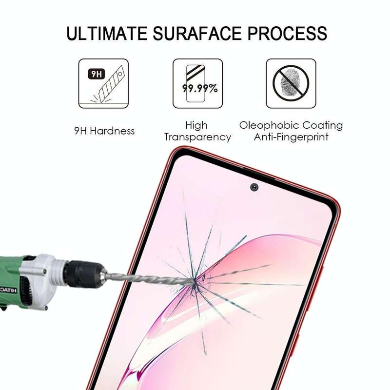 For Galaxy Note 10 Lite Full Glue Full Cover Screen Protector Tempered Glass Film