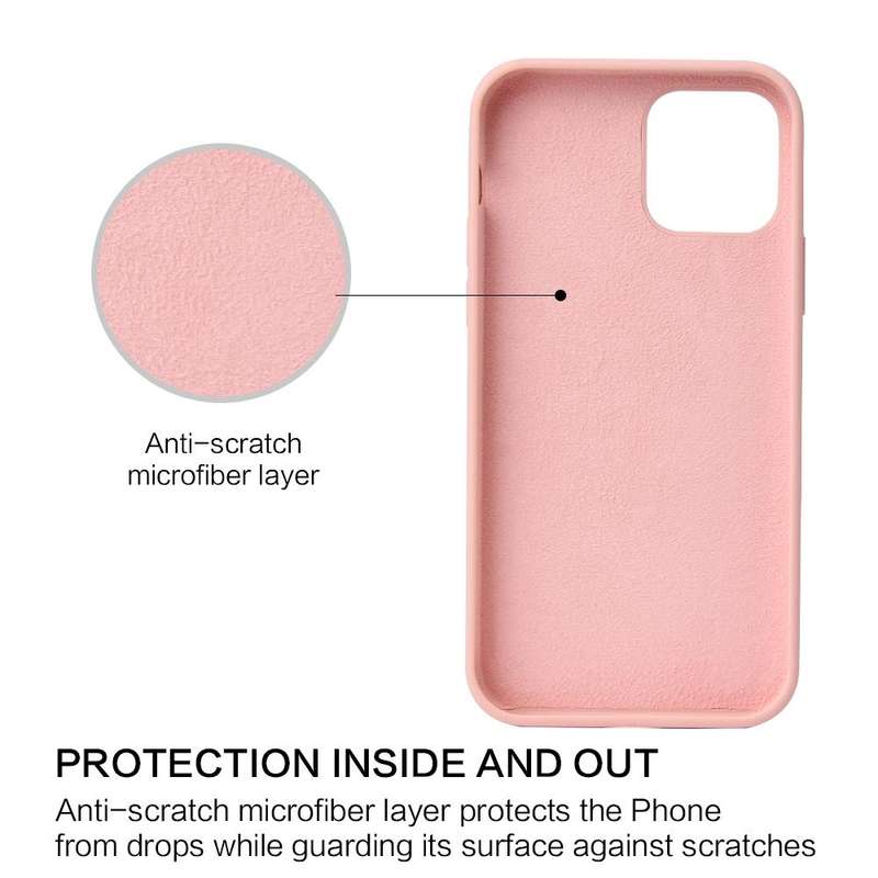 For iPhone 12 mini Solid Color Liquid Silicone Shockproof Protective Case(Pine Green)