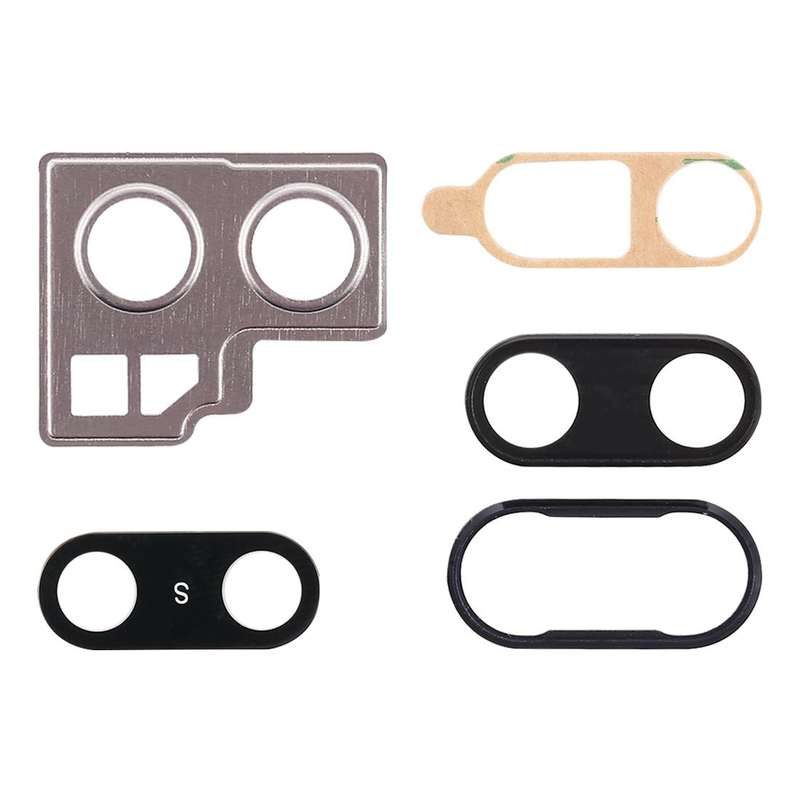 For Huawei P20 10pcs Back Camera Bezel with Lens Cover & Adhesive